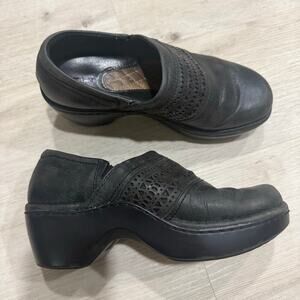 Ariat Women's Piedmont Black Leather Clogs Shoes Laser Cut Size 8.5